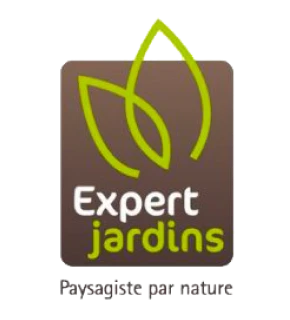 Logo ou badge officiel du label "Expert Jardins" de l'UNEP. Le design doit être professionnel, avec une esthétique moderne et claire, montrant les éléments caractéristiques du label (couleurs, texte, symboles officiels). L'image doit permettre une reconnaissance immédiate du label et inspirer confiance aux visiteurs du site.